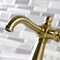 Kingston Brass KS3547RX Single-Handle Bathroom Faucet with Push Pop-Up, Brushed Brass KS3547RX - alternate 5